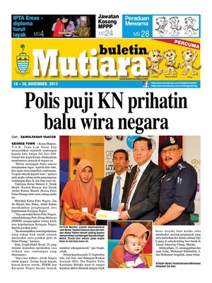 cover image of Buletin Mutiara 16-30 Nov 2013
